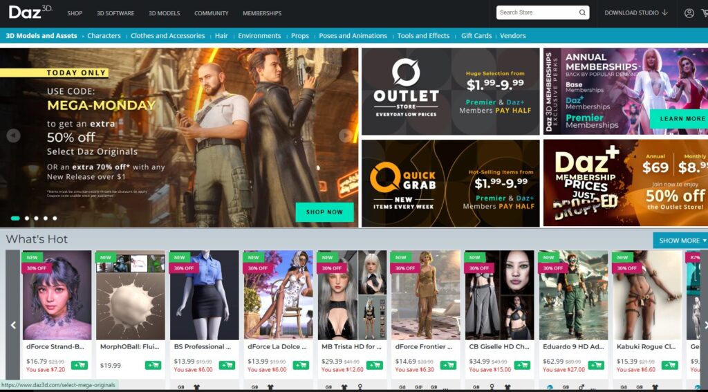 MarketPlace Daz Studio
