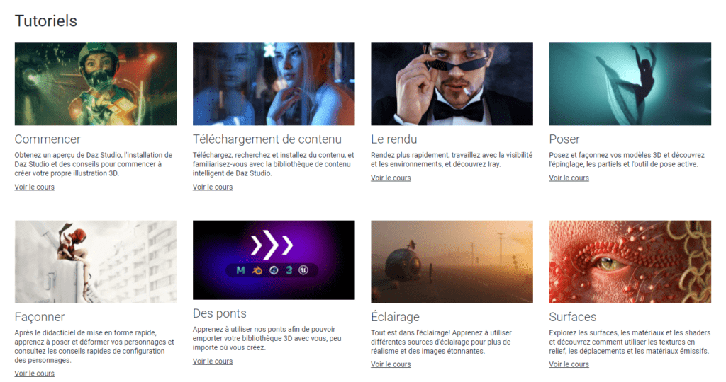daz studio tutoriel officiel
