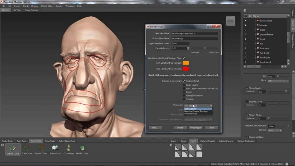 les meilleurs logiciels 3D payants photo Mudbox