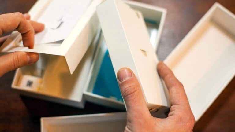 déballage smartphone