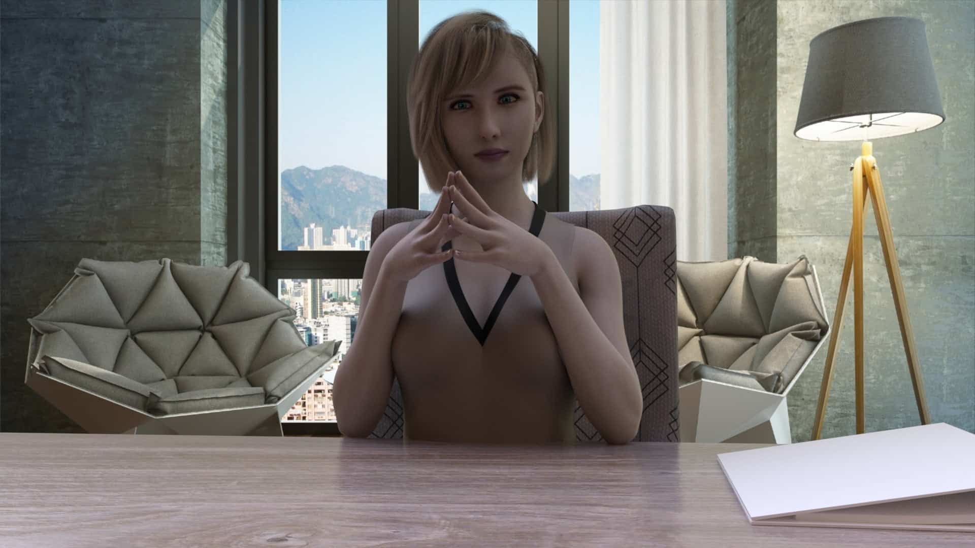 daz studio girl office