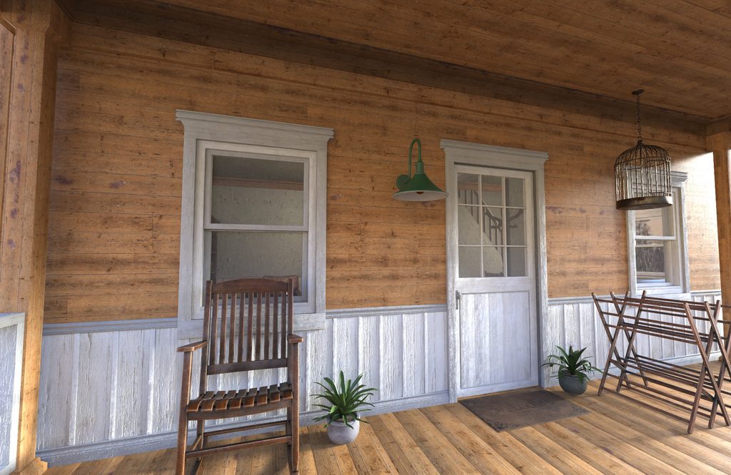 Fiche produit FG Farm House sur la boutique Daz, mention no exterior surlignée