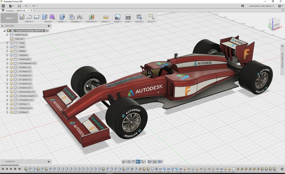 fusion 360 interface graphique