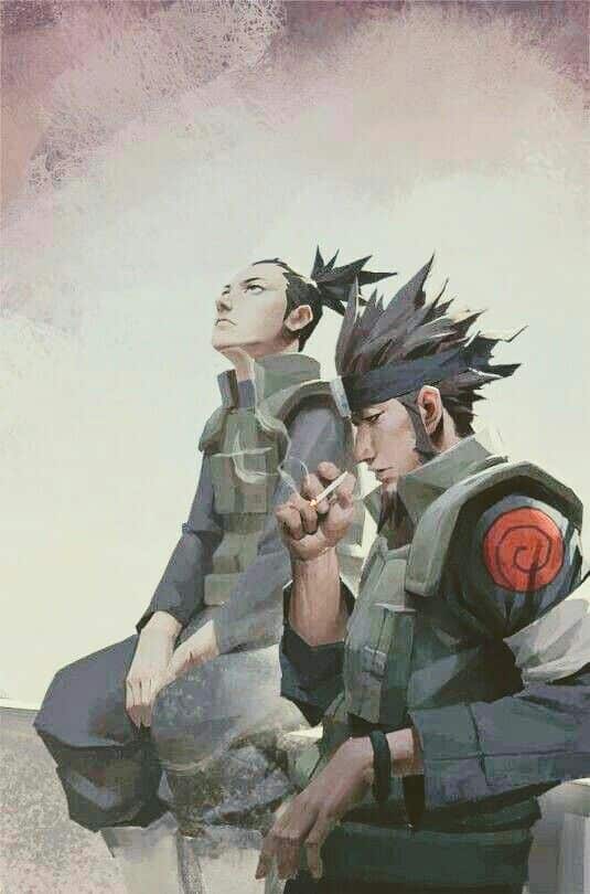 Asuma Sarutobi et Shikamaru