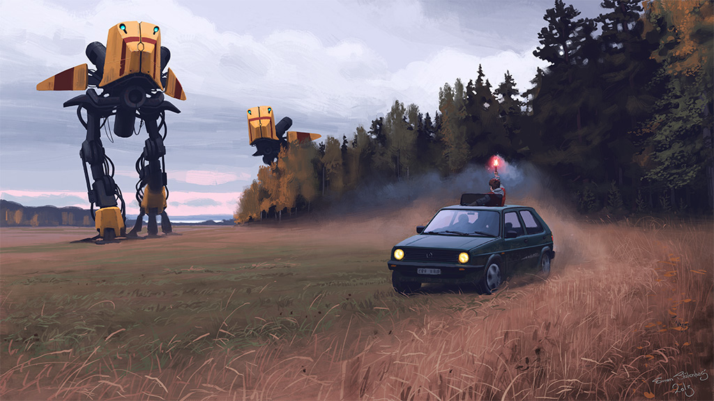 Simon Stålenhag style