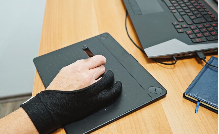 Tablette graphique à stylet pour le dessin et la création numérique