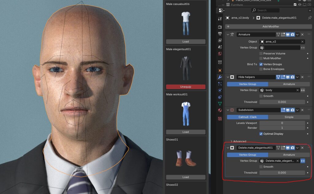Exporter un personnage Make Human