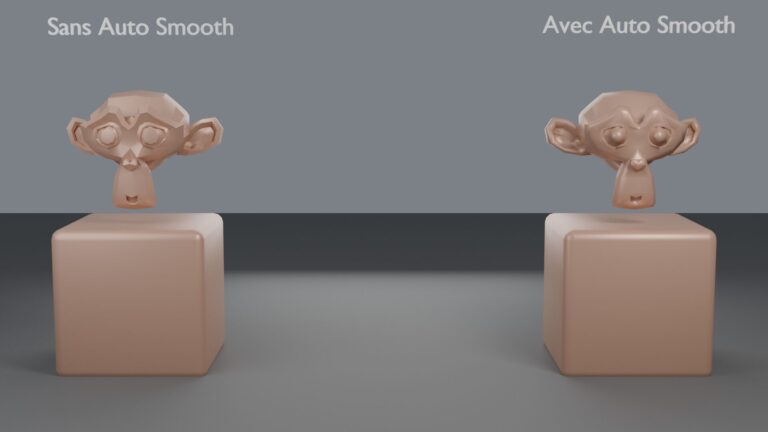 L'Auto Smooth préserve les arêtes vives tout en lissant les surfaces courbes.