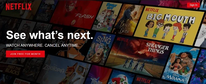 Netflix US accessible avec NordVPN depuis la France