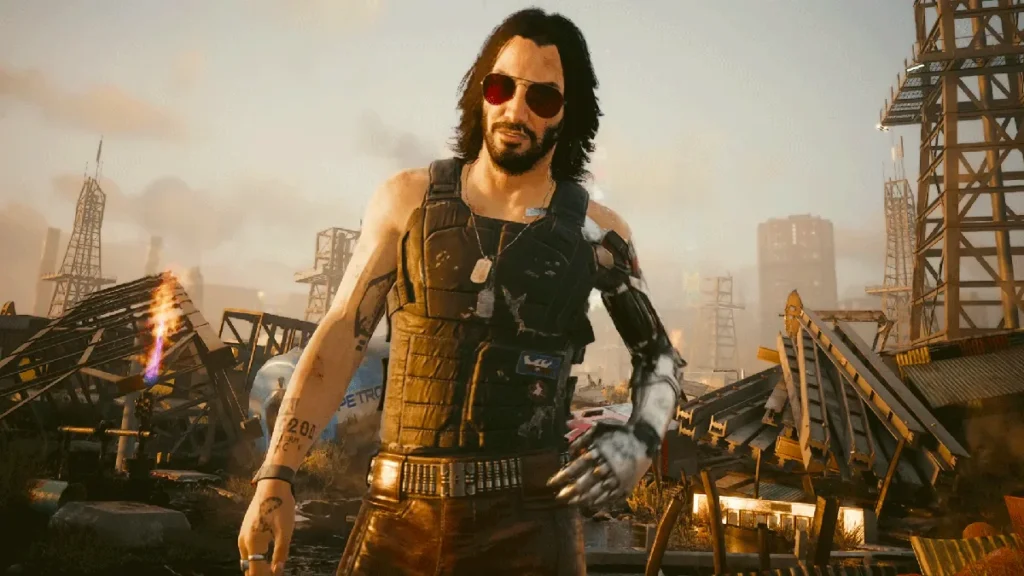 Cyberpunk 2077, Keanu Reeves incarne Johnny Silverhand.