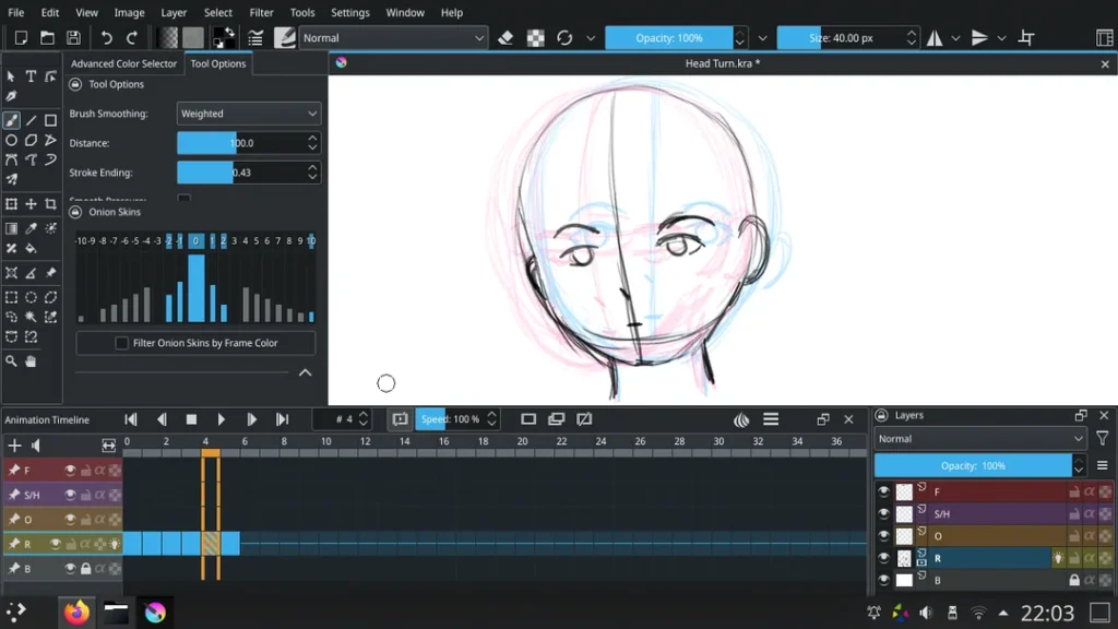 L'animation dans Krita