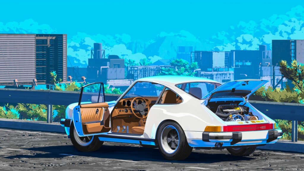 Porsche 911sc stylizeée rendu par Hernan_Allegroni