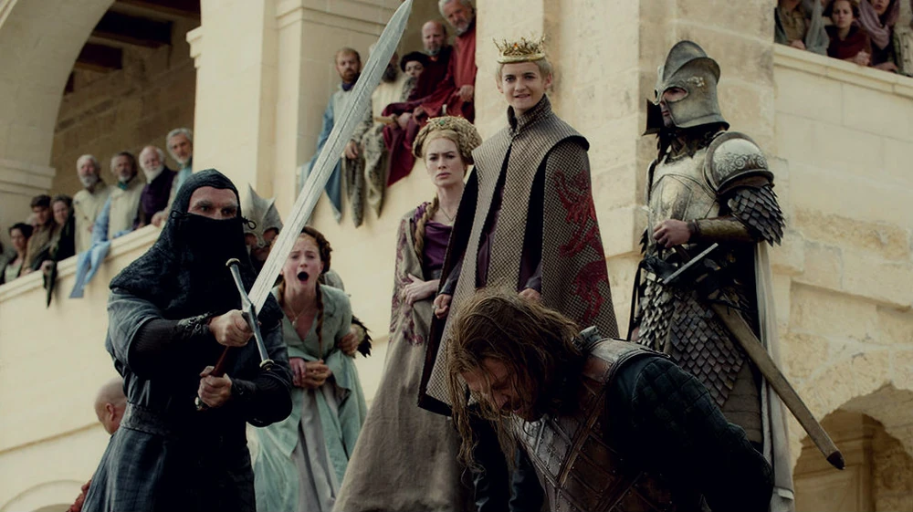 Le moment qui a changé Game of Thrones pour toujours : la mort de Ned Stark sous les yeux de Joffrey.