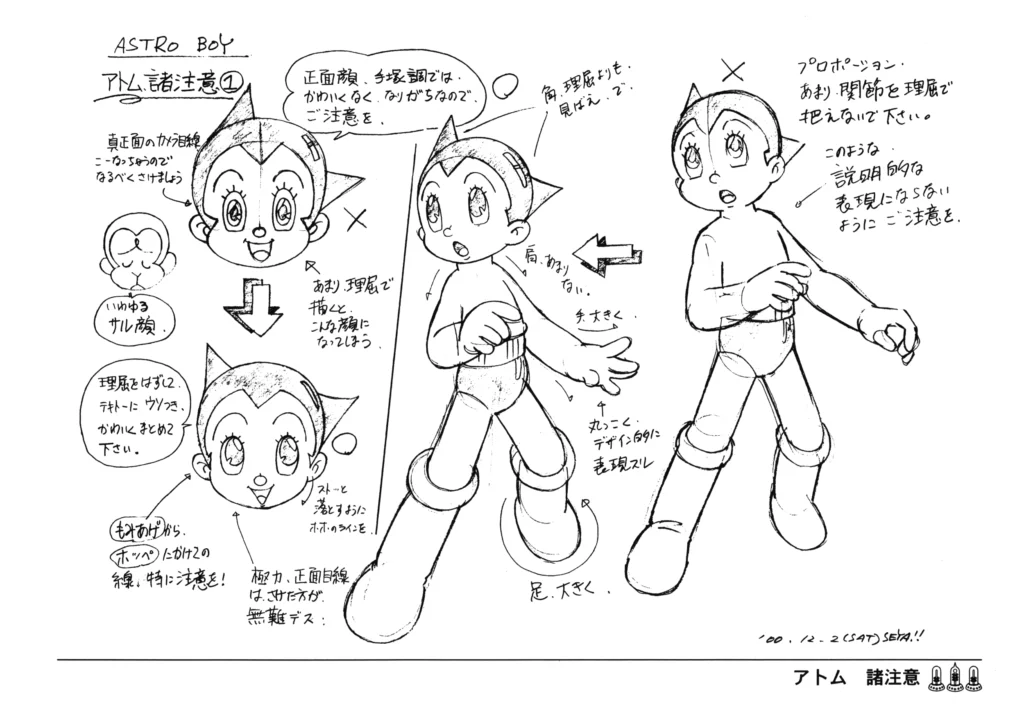 CHARA DESIGN de liconique astroboy