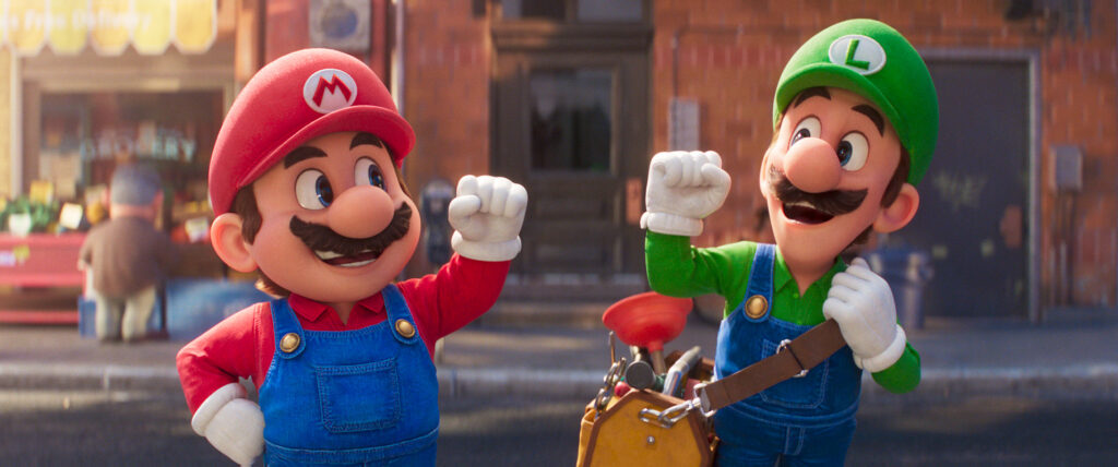 Mario et Luigi dans Super Mario Bros le film (2023)