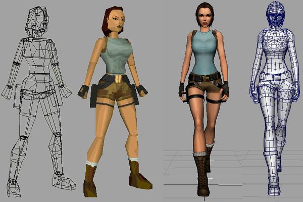 L'évolution du Chara Design de Lara Croft entre deux opus