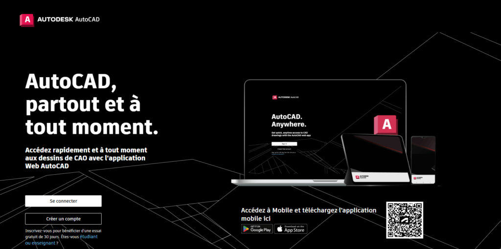 page d'accueil de autocadweb