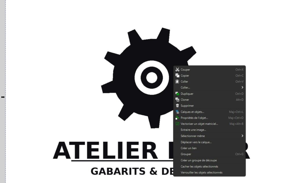 Convertir une image PNG en fichier DXF avec Inkscape