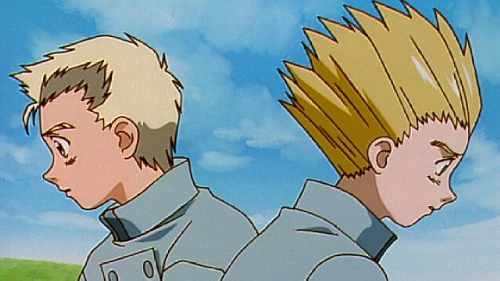 Vash et Knives enfants dans l'épisode Rem Saverem de Trigun