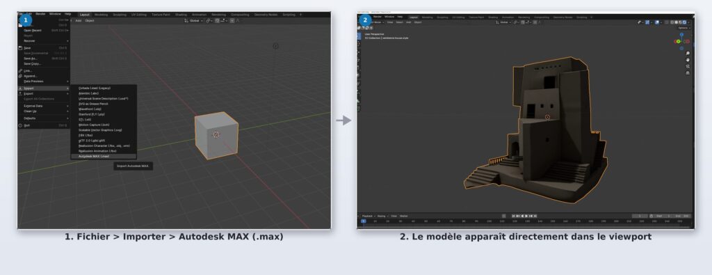 importer fichier max dans blender add-on