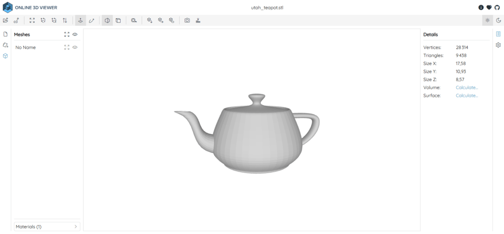 STL viewer en ligne : un modèle 3D ouvert dans le navigateur